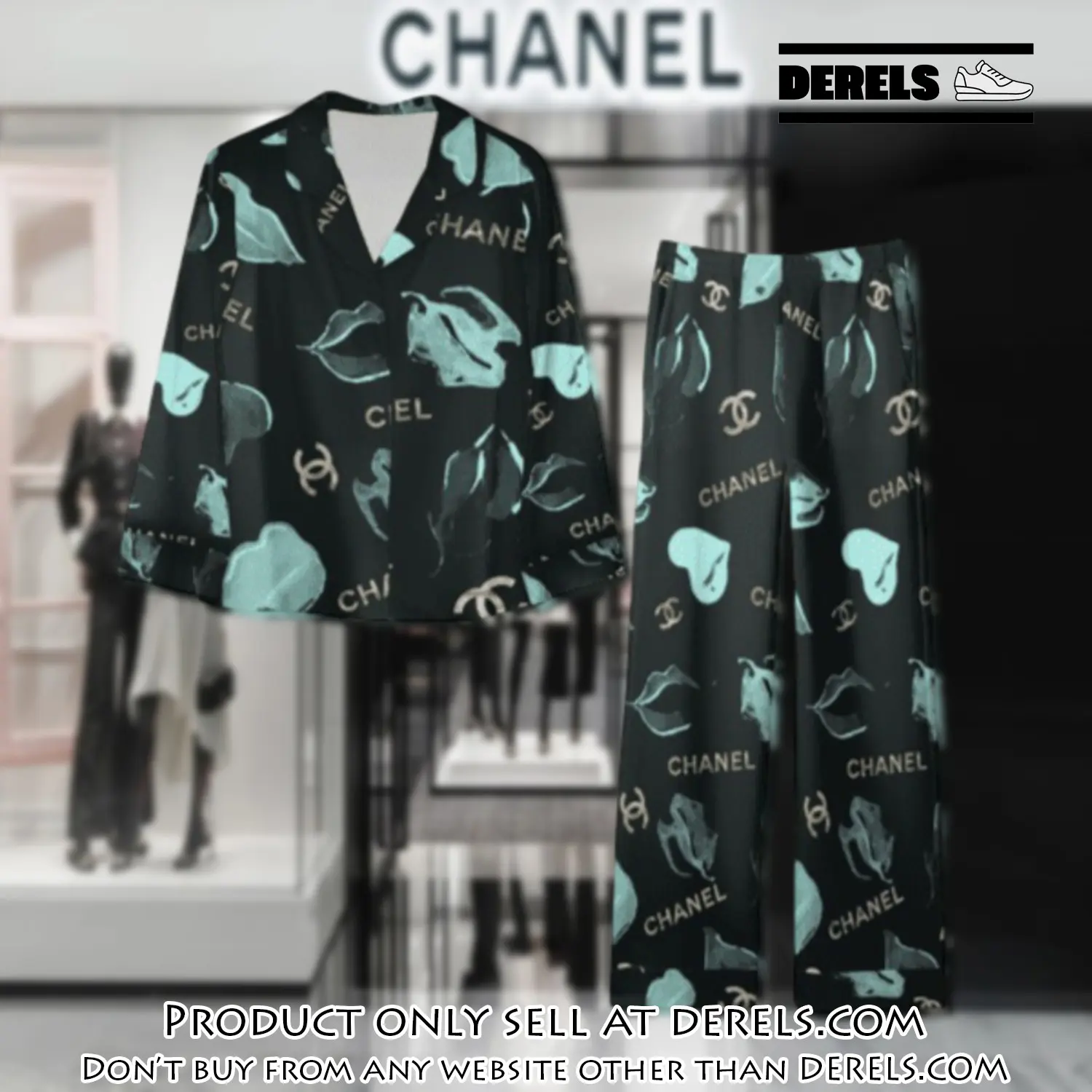 Trending luxury chanel satin pajama set pjs1040 dr3445949